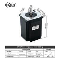 Livraison Gratuite Expédié au Brésil Moteur Pas à Pas Hybride DC Électrique et Driver 57HS56 57HS76 57HS82 57HS100 57HS112 pour Robot