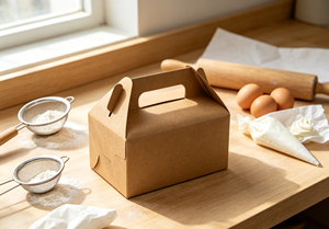 Eco-Friendly Recyclable High-End Natural Kraft Paper Square Box Woven Handles Fixed Metal Rivets Sturdy Load Bearing Four-Color - Product Image 5