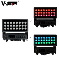 VShow Q12 Projecteur LED mobile étanche IP65 24x40W RGBW 4-en-1 pour projection extérieure sur bâtiments et événements festifs
