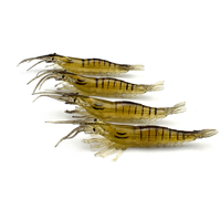 Leurre de pêche aux crevettes en plastique souple eau douce salée vente en gros de leurres de pêche aux crevettes souples