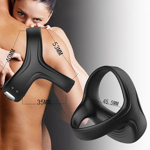 Offre Spéciale – Anneau <span class=keywords><strong>de</strong></span> Retardement Masculin en Silicone Rechargeable par USB, Anneau Triple Verrouillage pour le Sperme avec Caractéristique Douce, Nouveau Design - Product Image 5