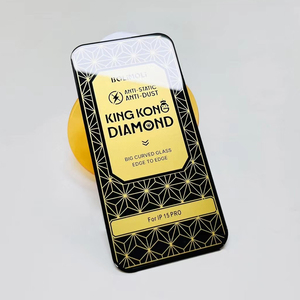 ESD antiestático Gran borde curvo King Kong <span class=keywords><strong>Gorilla</strong></span> corte de diamante biselado protector de pantalla de vidrio templado para <span class=keywords><strong>iPhone</strong></span> 16 15 14 13 pro - Product Image 2