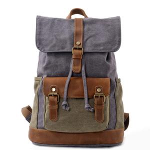 Men's Retro Urban Minimalism Breathable 20-35L Canvas <b>Backpack</b> Outdoor Leisure Short-distance Travel Computer Hiking Mountain - Product Image 3