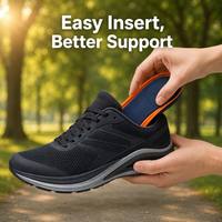 Semelles intérieures OEM personnalisées pour le sport, avec dessus en tissu respirant et support de talon en U, écologiques et durables, commande en gros