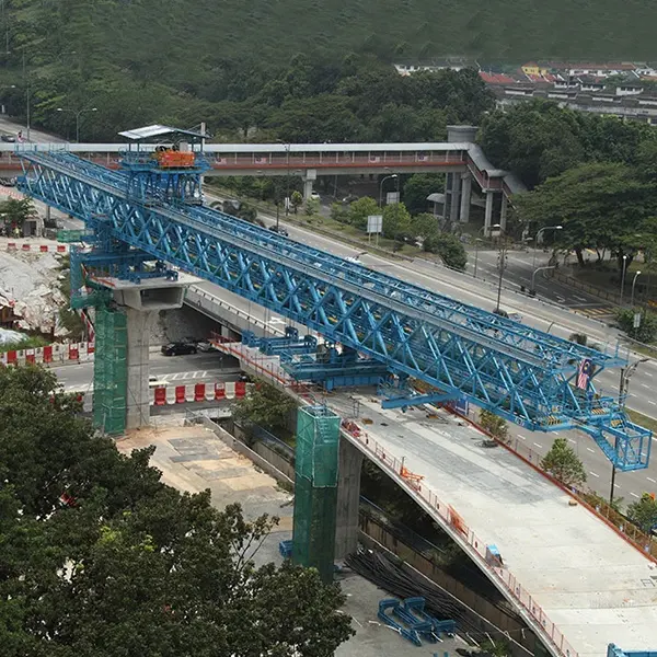 1800 tấn underslung tung giàn nhà sản xuất lắp dựng cầu dầm