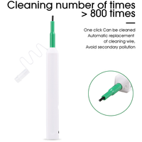 FTTH Cleaner One Click 2.5mm SC 1.25mm LC Stylo de nettoyage à fibre optique Nettoyage à main de fibre optique