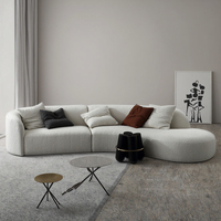 Canapé moderne en tissu avec fonction de refroidissement Mousses à haute résistance Conception d'angle confortable à deux sièges pour les hôtels et les ateliers