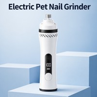 Lime à ongles électrique sans fil rechargeable à batterie lithium pour chats, chiots et grands chiens – Fourniture de toilettage