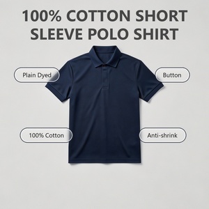 <span class=keywords><strong>Polo</strong></span> Moderno Minimalista 100% Algodón con Logotipo Personalizado para Hombre, Manga Corta, Tejido Esencial, Informal, Suave - Product Image 2
