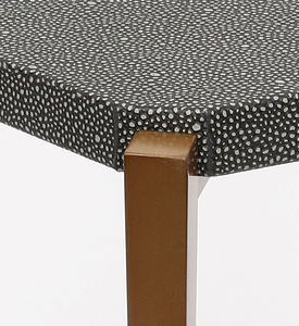 Tavolino da caffè in metallo ottone con Design personalizzato in vera pelle di lusso con piano <span class=keywords><strong>rettangolare</strong></span> salotto decorazione per la casa - Product Image 3