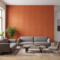 Autocollants muraux décoratifs en feutre PET personnalisés avec logo et forme, pour salon, chambre, café, studio, maison, bureau
