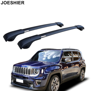 แร็คหลังคา JOESHIER สำหรับรถยนต์  ทำจากอลูมิเนียมอัลลอย รับน้ำหนักได้ 100 กก. พร้อมรางสำหรับบรรทุกสัมภาระ ติดตั้งง่าย สำหรับรถยนต์ JEEP Renegade ปี 2015-2021 - Product Image 1