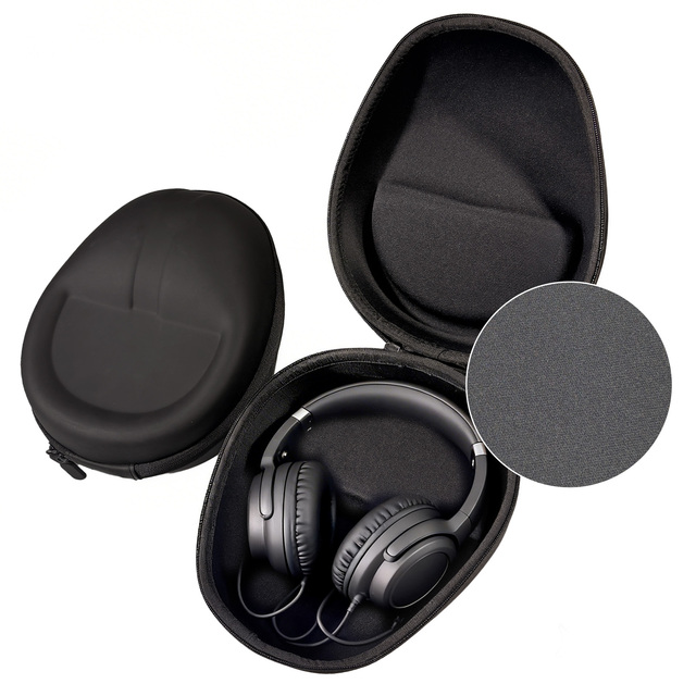 Dongyu DY-0125 Black Hot Sale OEM Customizable Size Eva Portable Travel Hard Shell Bag High Quality Waterproof Headphone Case