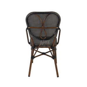 Chaises <span class=keywords><strong>de</strong></span> restaurant <span class=keywords><strong>de</strong></span> <span class=keywords><strong>terrasse</strong></span> extérieure <span class=keywords><strong>de</strong></span> bistrot empilable en rotin résistant aux UV Chaises à accoudoirs <span class=keywords><strong>de</strong></span> bistrot parisien - Product Image 4