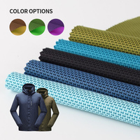 Recyle 100% Polyester Softshell 3 couches tissu de randonnée 4 voies extensible Jacquard tissé coupe-vent imperméable extérieur Jacquard