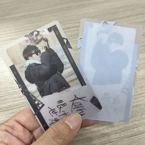 Özel baskı filmi bts PVC plastik şeffaf PVC Lomo kart fotoğraf kartı Anime