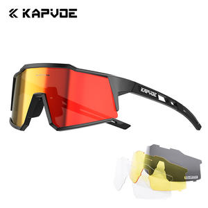 Nouveauté KAPVOE TK9022-Q-4L Lunettes de cyclisme plein cadre à verres polarisés, design sensible à la lumière, coussinets respirants, pour route et sentier - Product Image 1