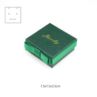 Coffret cadeau de luxe avec Logo personnalisé, emballage en papier de mariage, boîte à bijoux en velours imprimé, pour Bracelet, boucle d'oreille, collier, anneau