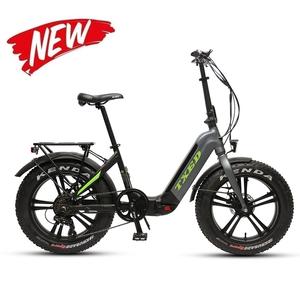 TXED, nuevo diseño, marco de aleación de aluminio, 48V, 15AH, batería de litio, 500W, Motor de cubo trasero, bicicleta eléctrica plegable de neumáticos gruesos de 7 velocidades - Product Image 6