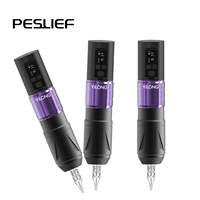 Machine à tatouer Peslief New Ninja Professional électrique rechargeable sans fil avec moteur sans noyau 10000 tr/min, connexion RCA/batterie