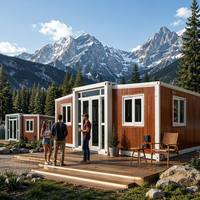 Dormitorio Modular de Acero con Diseño Industrial Moderno, Impermeable, Portátil y Expandible, Tipo Contenedor