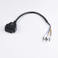 Cable de Conversión de Diagnóstico para Motocicleta OBD2 de 16 Pines a 6 Pines, Arnés de Cableado Adaptador de 16 Pines OBD Hembra a 6 Pines para Escáner de Fallas ECU