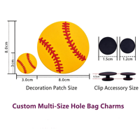 Accessoires de décoration personnalisables pour sacs de plage, sacs fourre-tout de grande taille et sacs de football, avec breloques en PVC motif marguerite et coquillage, pour la plage d'été