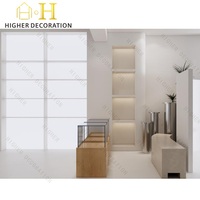 Solution complète de design d'intérieur pour magasin de cosmétiques rose de luxe, aménagement moderne de boutique de maquillage, vitrine personnalisée