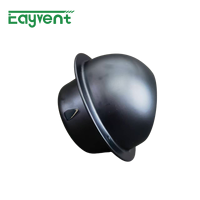 Capot d'échappement rond en acier inoxydable, design classique, couvercle étanche pour une utilisation en ventilation complète