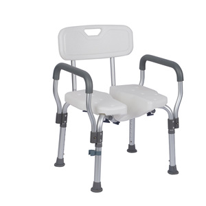 Shower Chair With Armrests Aluminum Alloy Non Slip Bath <b>Stool</b> For Elderly And Disabled Modern Design <b>Bathroom</b> Safety Equipment - Product Image 4