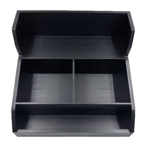 Caja de Almacenamiento de Bambú 38x35.5x23.5cm Organizador de Escritorio para Uso en Mostrador de Restaurante - Product Image 1