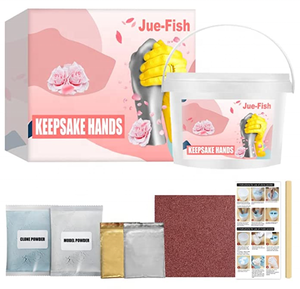 Moules pour la coulée d'alginate impression poudre kit de coulée 3d bricolage bébé 3d main et <span class=keywords><strong>pied</strong></span> kit de coulée alginate et plâtre - Product Image 1