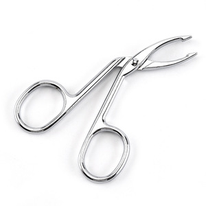 Pinzas para cejas de 8,7x4,5 cm con puntas curvas de aleación de zinc para depilación y recorte de barba - Product Image 2