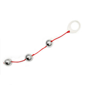 Großhandel Edelstahl Prostata <span class=keywords><strong>Massage</strong></span> Pull Beads Schwere 4 Kugelschreiber Stimulieren Metall Anal Plug - Product Image 3