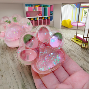 Jouet Squishy Patte de Chat en TPR, Gelée de Fruits Cristallins Kawaii, Anti-Stress, Cadeau Unisexe pour Enfants et Adultes, Jouet de Décompression Patte de Chaton - Product Image 2