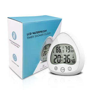 Popular Timer Wall <strong>Clock</strong> <strong>Bathroom</strong> Countdown Countup Temperature Humidity Large Display Shower Timer <strong>Waterproof</strong>