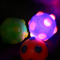Ballon rebondissant magique de haute qualité de 2,5 pouces en TPU multicolores, élastique et résistant, certifié CE, jouet sportif pour enfants, soulagement de l'anxiété