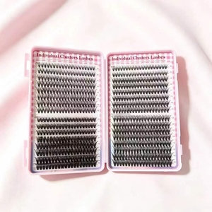 Bulk Supply Wispy Cluster <b>Lashes</b> <b>Individual</b> Segment <b>Lash</b> Extensions Custom Brand & Provide Label Mixed Size DIY <b>Lash</b> Cluster Kit - Product Image 1
