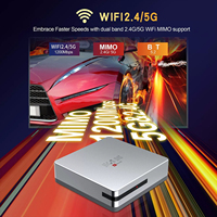 Boîtier TV de jeu Android 14 HCS96, console de jeu intelligente 4K, WiFi pour lecteur multimédia, émulateur rétro, prise EU/US, 64 Go, plus de 15 000 jeux