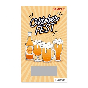 การ์ดเชียร์ส์อ็อกโทเบอร์เฟสต์ เกมการ์ดขูดรางวัล การ์ดขูดพิมพ์ดิจิทัล ตัวอย่างการออกแบบตั๋วขูด ตัวอย่างการ์ดขูด - Product Image 2