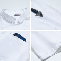 Uniforme de restaurant, chemise à manches courtes avec logo, uniformes de serveur de restaurant personnalisés, designs d'uniformes de chef chinois pour femmes