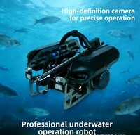 Drone de pêche sous-marine ROV avec caméra HD de vision nocturne, détecteur de poissons, bras mécanique pour la pêche au lance-pierre, recherche et récupération de métal, IP68
