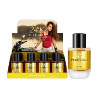 Parfum pour homme de luxe noir pur 24K 50ML, parfum boisé oud longue durée, fragrance masculine haut de gamme pour un usage quotidien et formel
