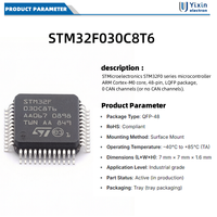Microcontrolador STM32F030C8T6 LQFP-48 ARM Cortex-M0 de 32 bits - Microcontroladores de Chip Único de la Serie STM32F0
