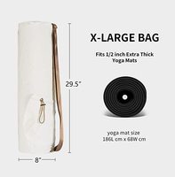 Tas Yoga Premium Wanita Anti Air Bahan Polyester Multi-Kantong Tali Selempang Dapat Disesuaikan Modis Tebal 1/4 inci 1/2 inci
