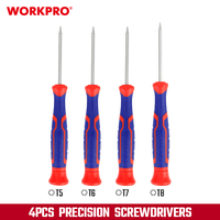 Jeu de tournevis TORX WORKPRO 21 pièces, lame en chrome-vanadium, embout magnétique noir, poignée ergonomique confortable