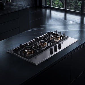 Dibet/ Dibarite Dibet kompor gas panel besar meja api besar tertanam dua tujuan tiga mata empat mata kompor gas - Product Image 4