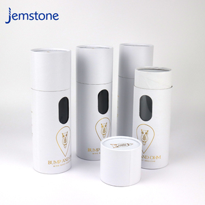 Custom Eco-Friendly Design Clothes Scarf Paper Tube Luxury Kraft <b>Cardboard</b> <b>Box</b> Cylinder Packaging with Window - Product Image 3