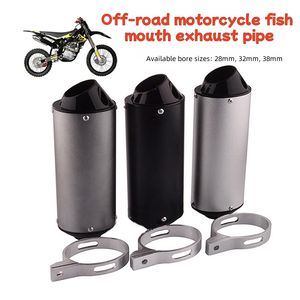 Tubo de Escape y Silenciador de Aleación de Aluminio Tipo Boca de Pez para Motocicleta Todoterreno, Silenciador de Escape de 28/32/38MM para Moto - Product Image 5
