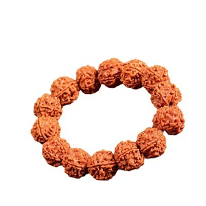 Bracelet de méditation en perles de bois de santal Vajra Bodhi, 108 perles rondes - Product Image 5